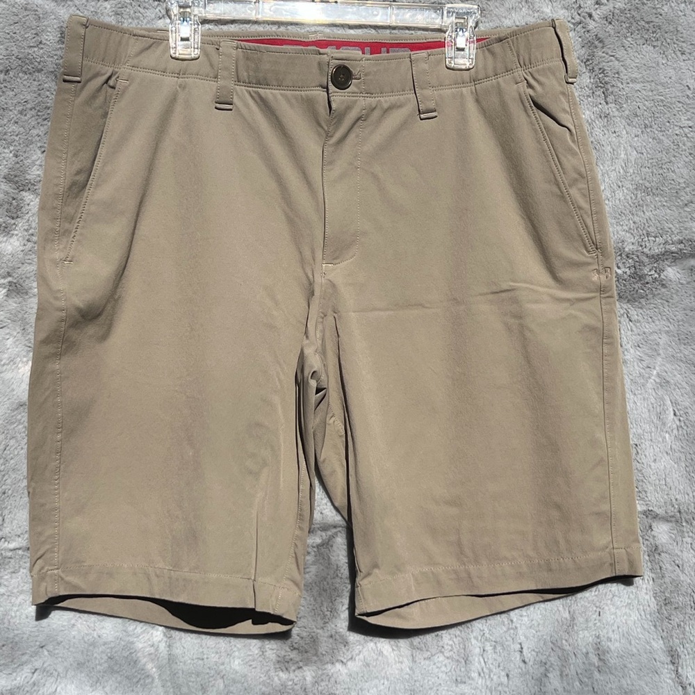Under Armour Men's Khaki Flat Front Shorts